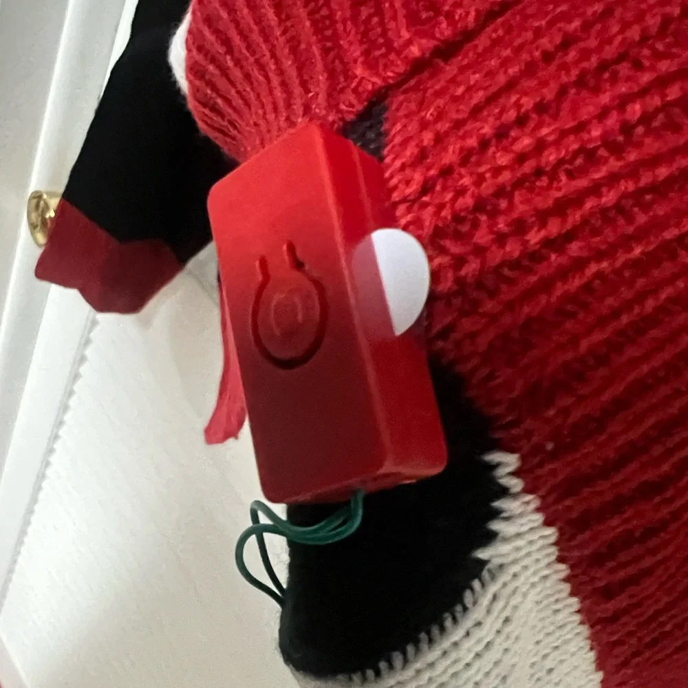 Ugly Christmas Sweater Black and Red Santa Crewneck - Picture 10 of 10